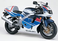 Soziusfussraste links Suzuki GSX R 750