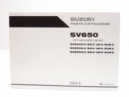 Parts book Suzuki SV 650