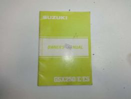 Fahrerhandbuch Suzuki GSX 250