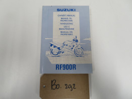 Fahrerhandbuch Suzuki RF 900