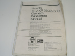 Instructieboekje Honda XR 500