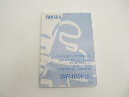 Instructieboekje Yamaha WR 400 F