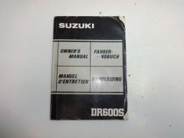 Fahrerhandbuch Suzuki DR 600 S